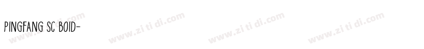 pingfang sc boid字体转换